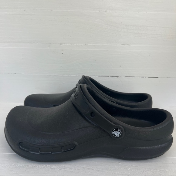 CROCS Other - Crocs Black Men's 12 Clogs Rubber Bistro Slip Resistant Working Shoes Nurse Chef